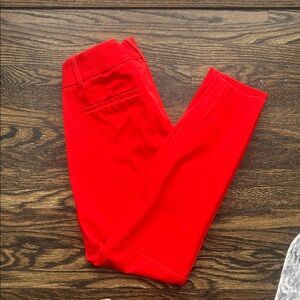 J. Crew Skinny Pants in Bright Red